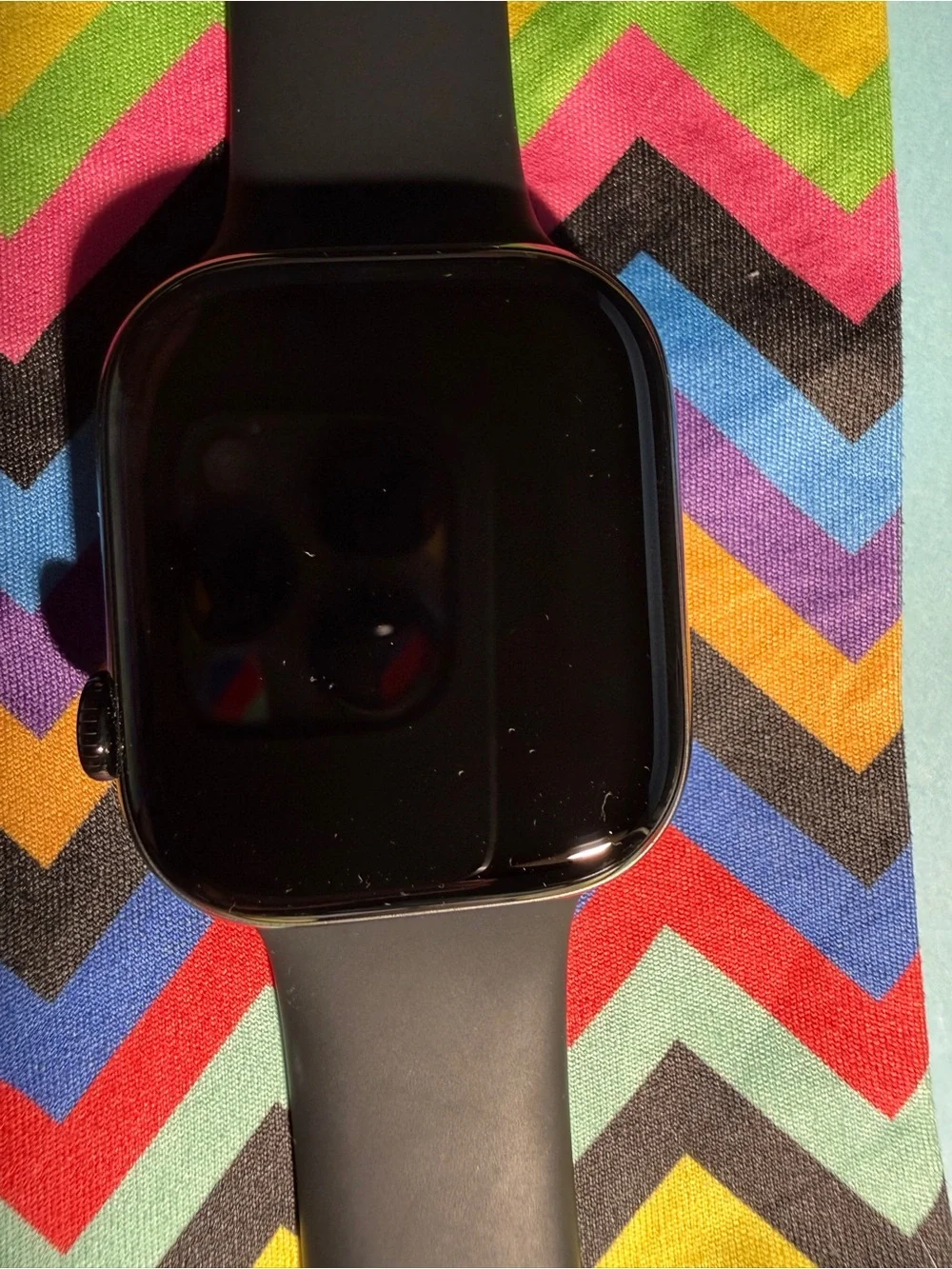 Apple iWatch 10 46mm black aluminum Smartwatch with Black sports Band